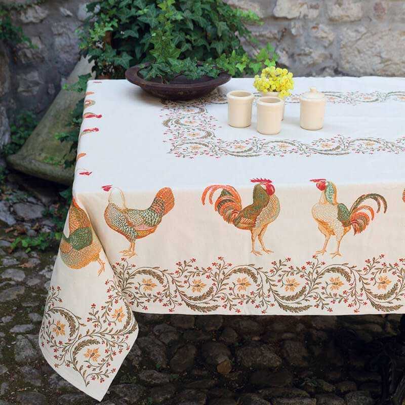 Rectangle Satin Table Cover Accent for Dining Room and Kitchen Ambesonne Rooster Tablecloth Ivory Pink 52 X 70 Pattern Easter Hens and Flowers Illustration