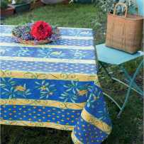 Outdoor tablecloths rectangular, Cigales print in scene