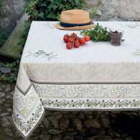 Rectangular tablecloth woven Jacquard Auriol