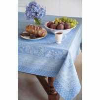 French tablecloths anti stain Jacquard Durance, Marat d'Avignon blue