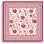 Decorative plaid, woven Jacquard Montespan pink