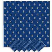 Serviettes de table carrées, imprimé Avignon bleu