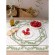 Dining table mats quilted Calissons Olivettes (x6)