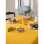 Nappe provencale rectangulaire, imprimé Calissons mise en scène jaune