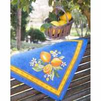 Cloth napkins Citron printed cotton