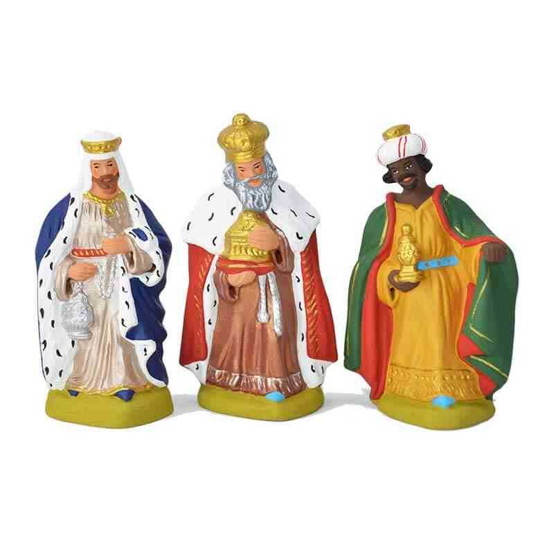 Santons of Provence x3 - The three wise men