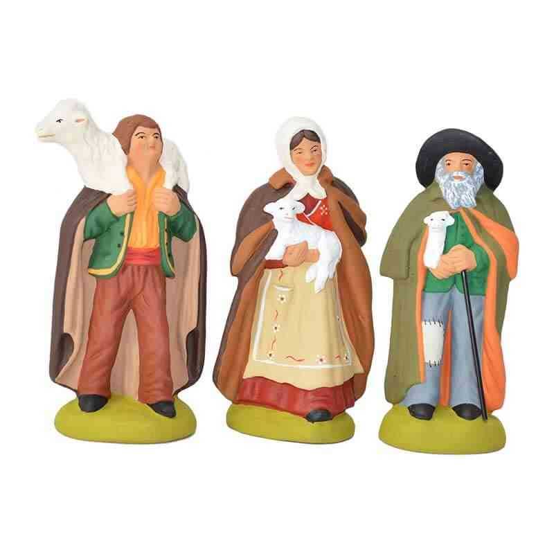 Santons of Provence x3 - Three saints shepherds