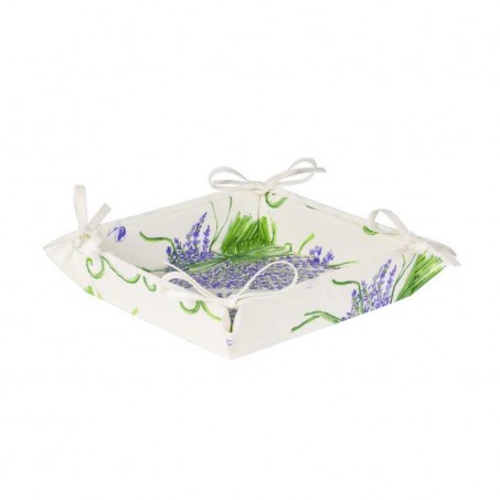bread basket lavender white