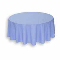 Nappe ronde en coton, imprimé provençal Calisson lavande blanc