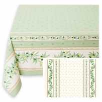 Small rectangle tablecloth, printed Ramatuelle white