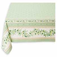 Nappe rectangulaire en coton, imprimé Ramatuelle vert