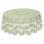 Nappe ronde en coton, imprimé provençal Ramatuelle vert blanc