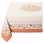 Nappe rectangulaire, tissé Jacquard Aubrac orange