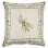 Housse de Coussin en tissé Jacquard ecru vert