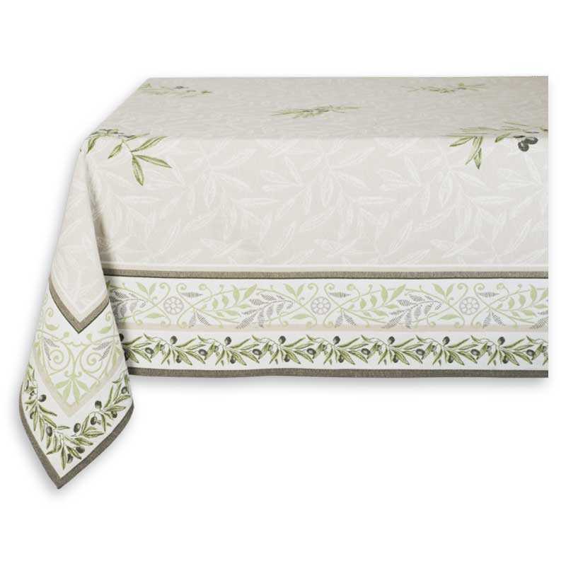 Tapis de table carrée tissé Jacquard Auriol