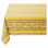 Nappe rectangulaire en coton, imprimé Avignon rayé jaune