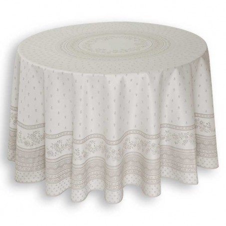ecru table cloth Jacquard Durance, Marat d'Avignon