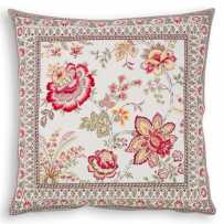 Housse de Coussin, tissé Jacquard Garance rouge recto