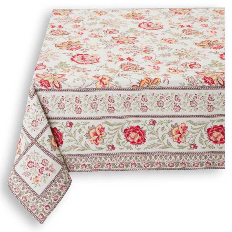 Square table mat woven Jacquard Garance
