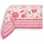 Plaid carrée tissé Jacquard Montespan rose