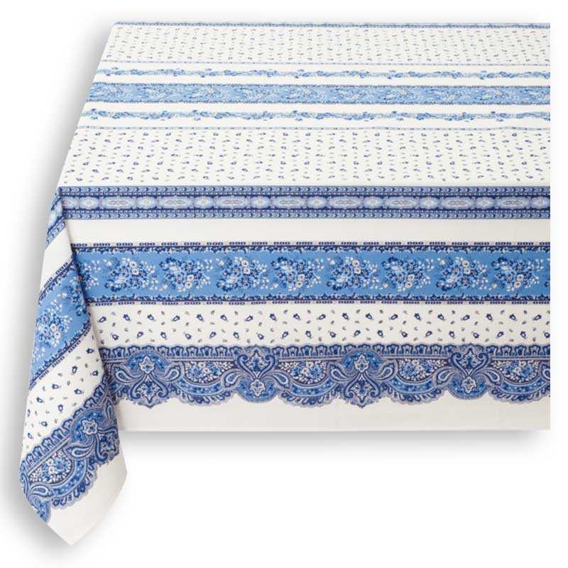 Très jolie nappe carrée anti tache 160x160 motif cadré Provence