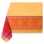 nappe rectangulaire rouge enduite en jacquard Marat d'Avignon