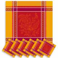 nappe et serviette en tissu jacquard Marat d'avignon
