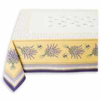 square linen lavender tablecloth