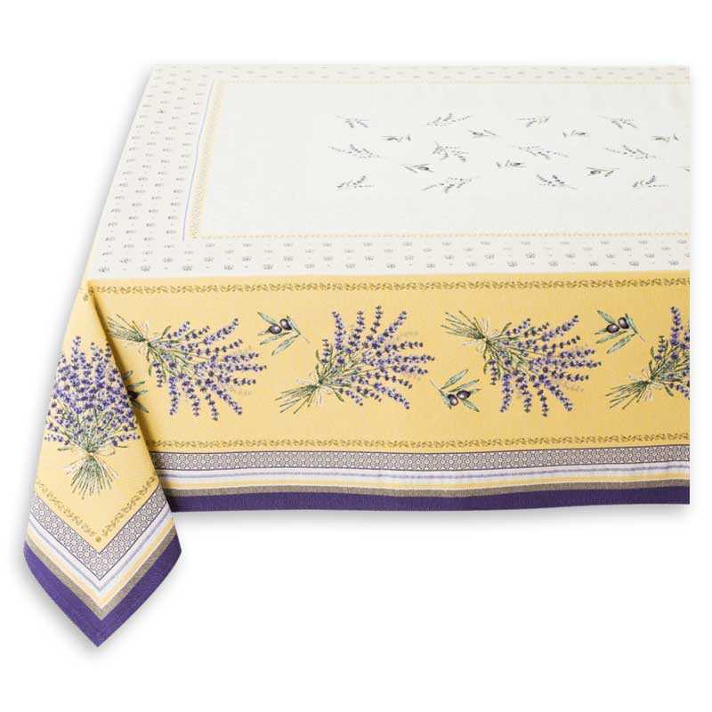 Petite nappe carrée jacquard déco Castillon