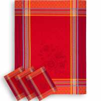 french red kitchen towels for christmas