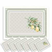 fabric placemats - dinner mats - natural placemats