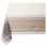 60 by 60 square tablecloth in beige color