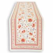 chemin de table orange tissu