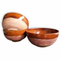 Large salad bowl in terracotta vallauris