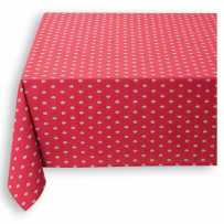 fine linen tablecloths in red color