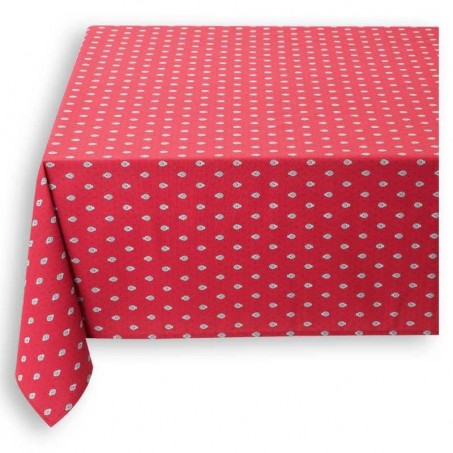 fine linen tablecloths in red color