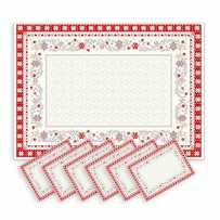 Snowflake and christmas table mats Minuit