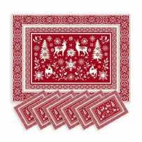 red placemats