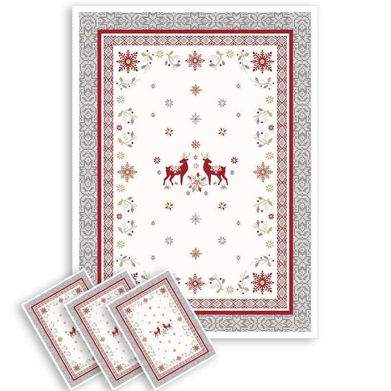 Torchon de cuisine coton design Vallée (x3)