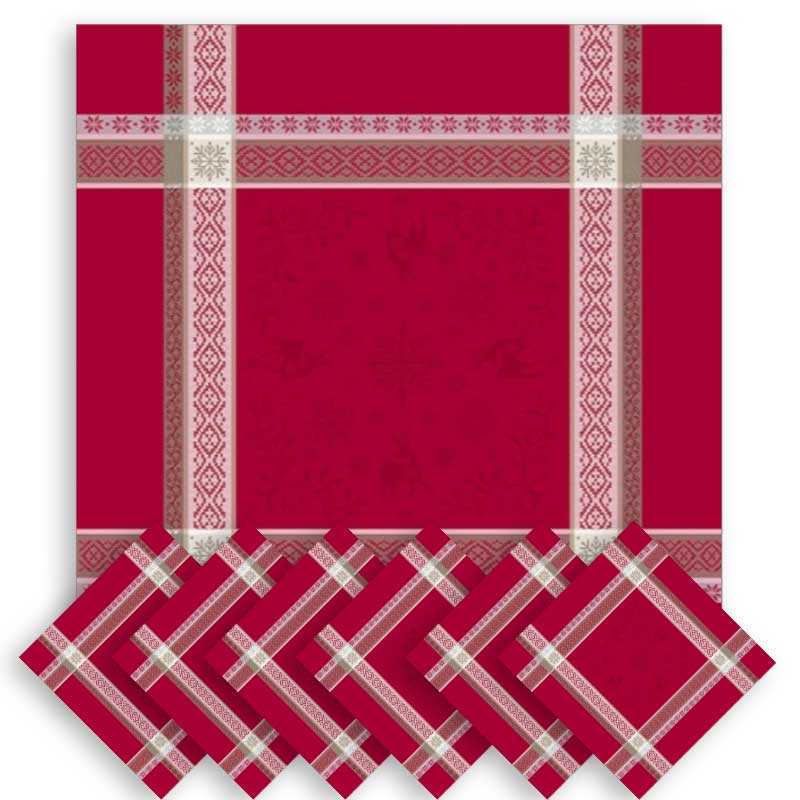 Serviette de table tissu Noel Vars (x6)