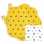 Quilted potholders white