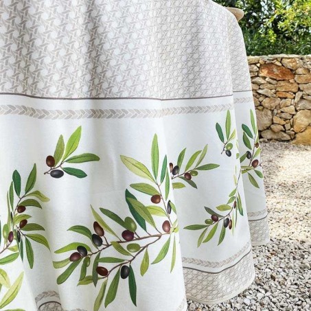 nappes rondes en coton imprimé nyons