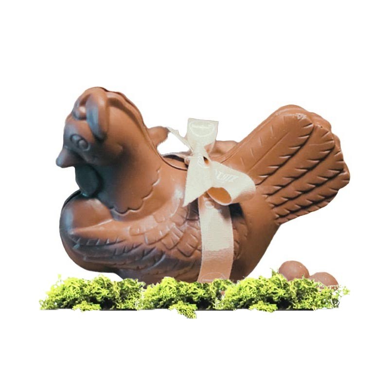 Poule en chocolat de Paques bio