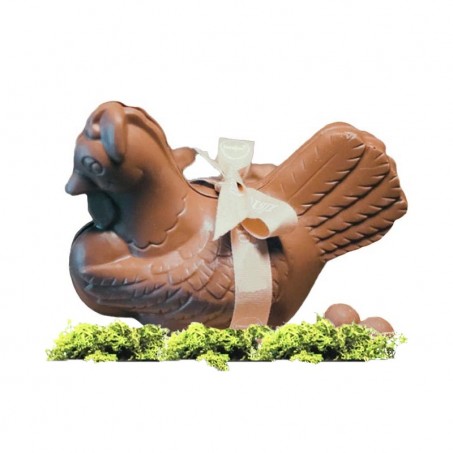 Poule en chocolat de Paques bio