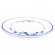 Assiette plate 25 cm en faïence, Porquerolles