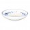 blue and white soup plate
