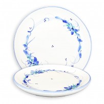 Blue and white dessert plates