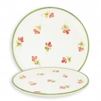 Assiette avec motif coquelicot