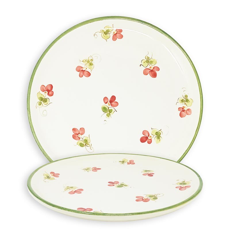 Assiette avec motif coquelicot, collection Grasse