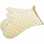 Kitchen gloves, quilted Calissons print white brown